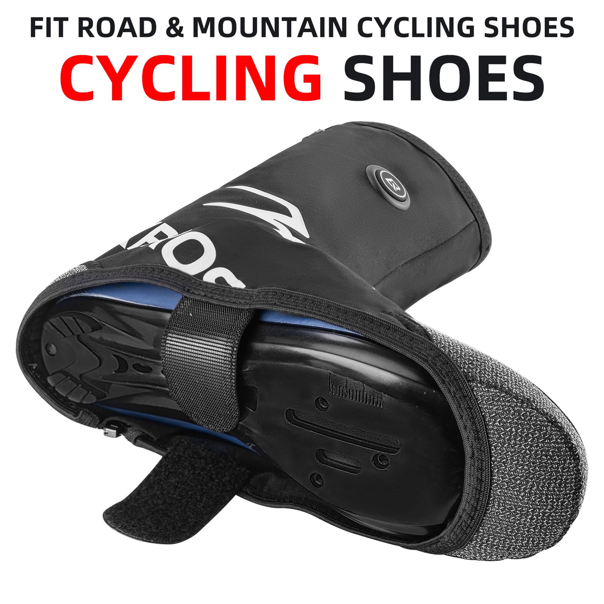 ROCKBROS Heated Cycling Shoe Covers – 5000 mAh Battery