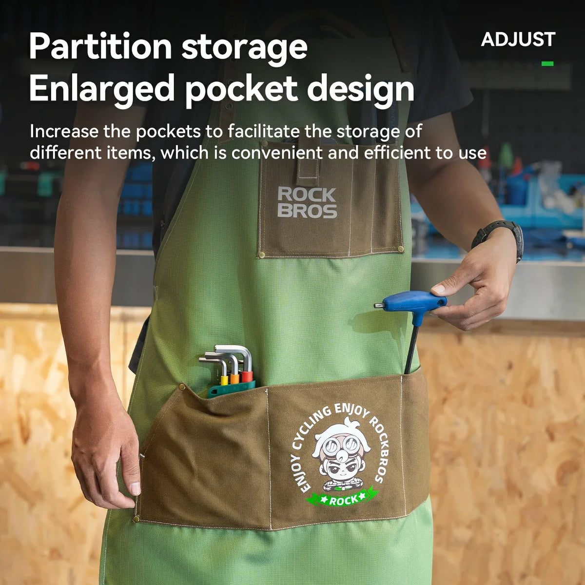 Multi-Pocket Workshop Apron