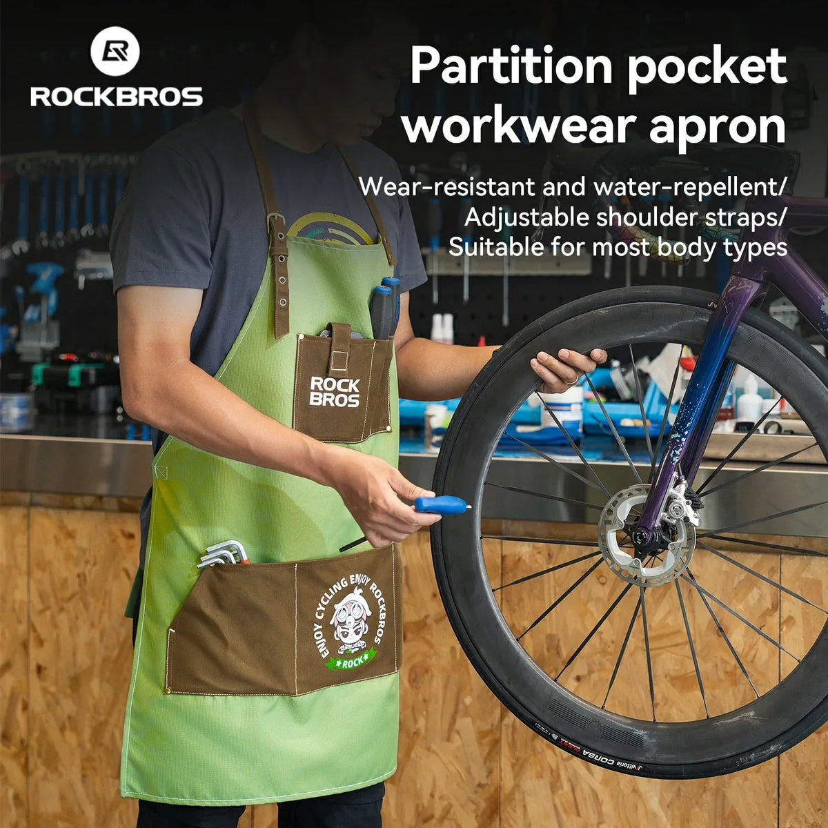 Multi-Pocket Workshop Apron