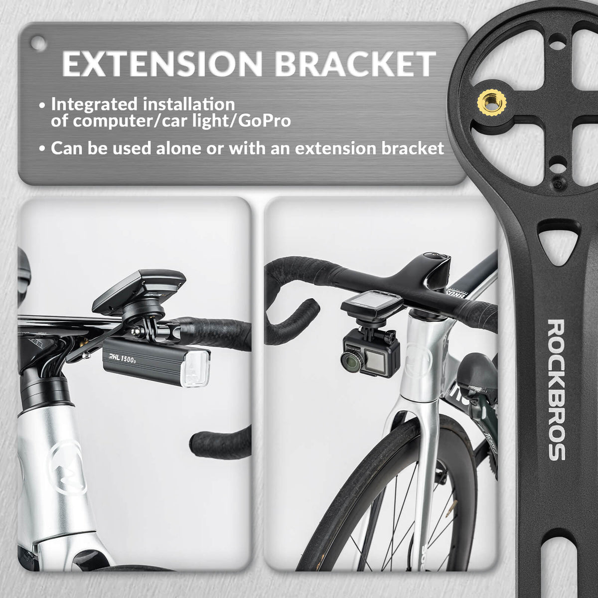 Dual Bike Computer & Sport Camera Mount