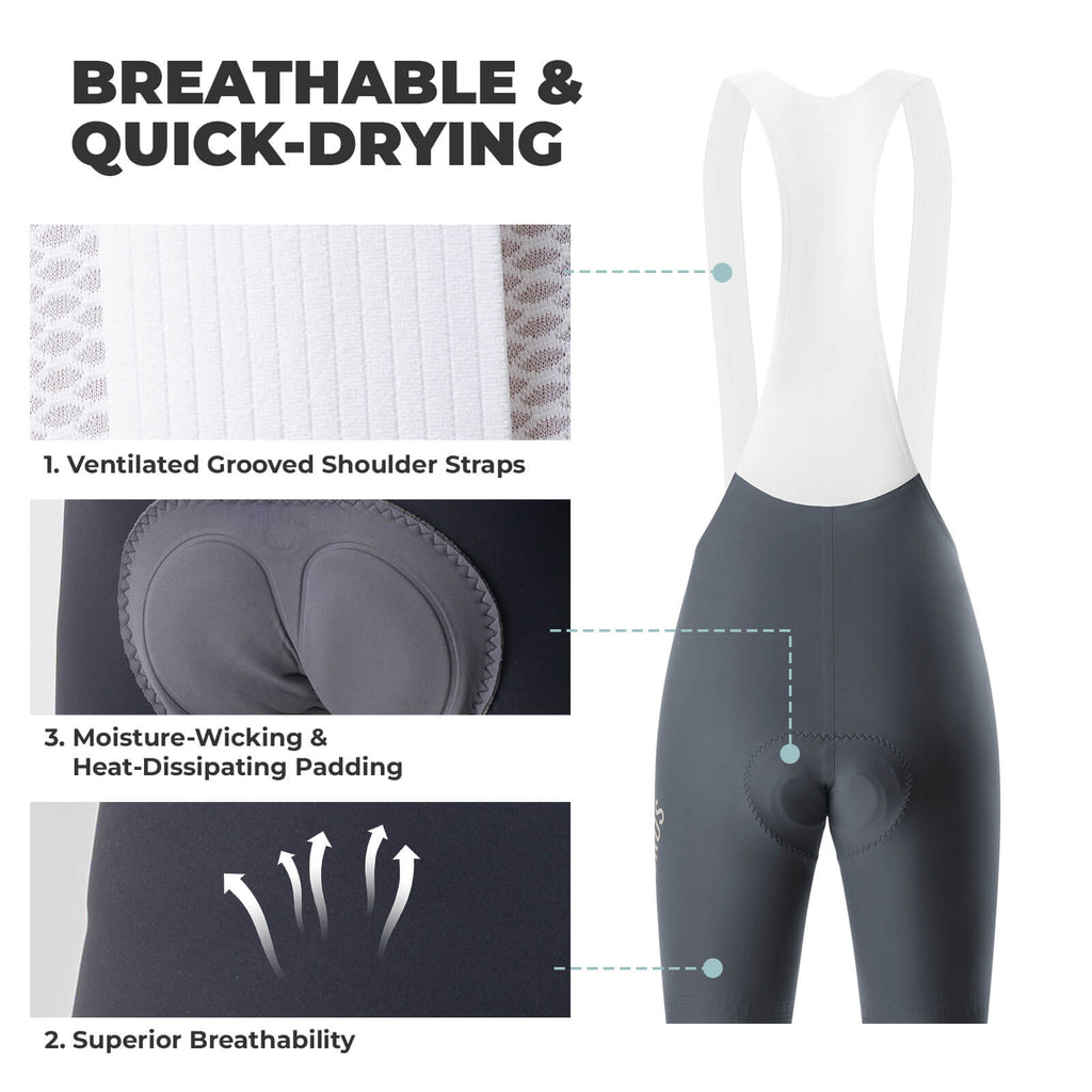 ROCKBROS DOLOMITI Men's Padded Cycling Bib Shorts