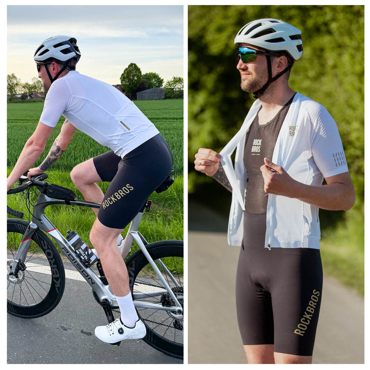ROCKBROS DOLOMITI Men's Padded Cycling Bib Shorts
