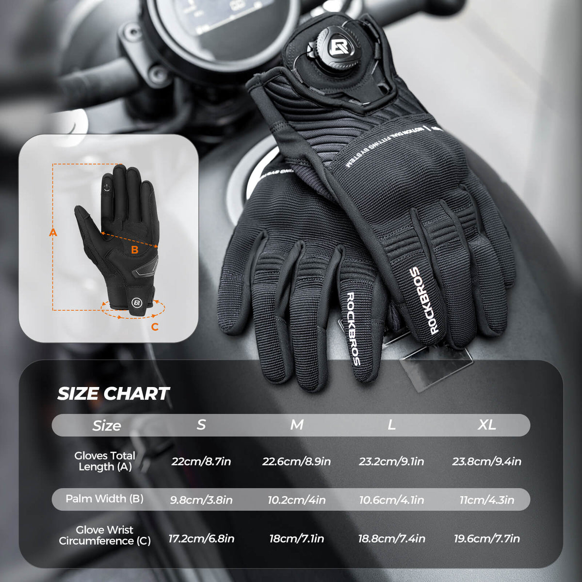 Full-Finger Touchscreen Cycling Gloves