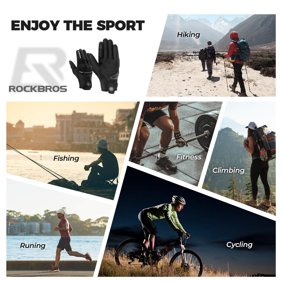 Full-Finger Touchscreen Cycling Gloves