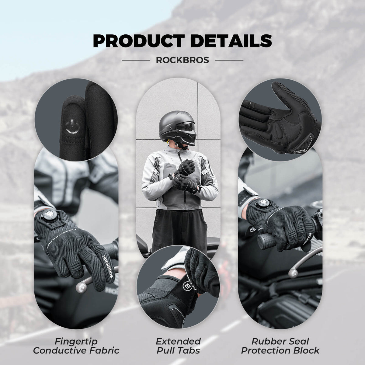 Full-Finger Touchscreen Cycling Gloves