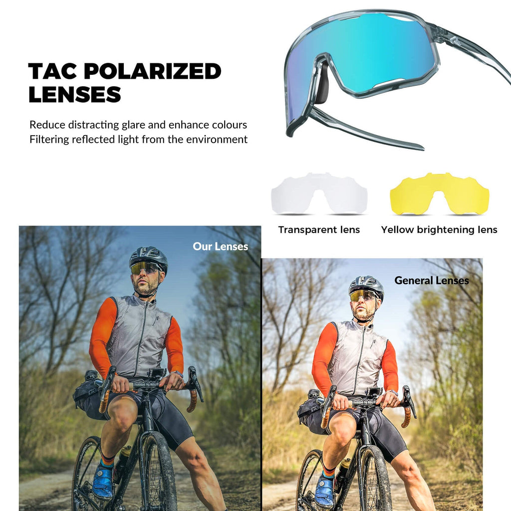 ROCKBROS TR90 Cycling Glasses – Interchangeable Lenses