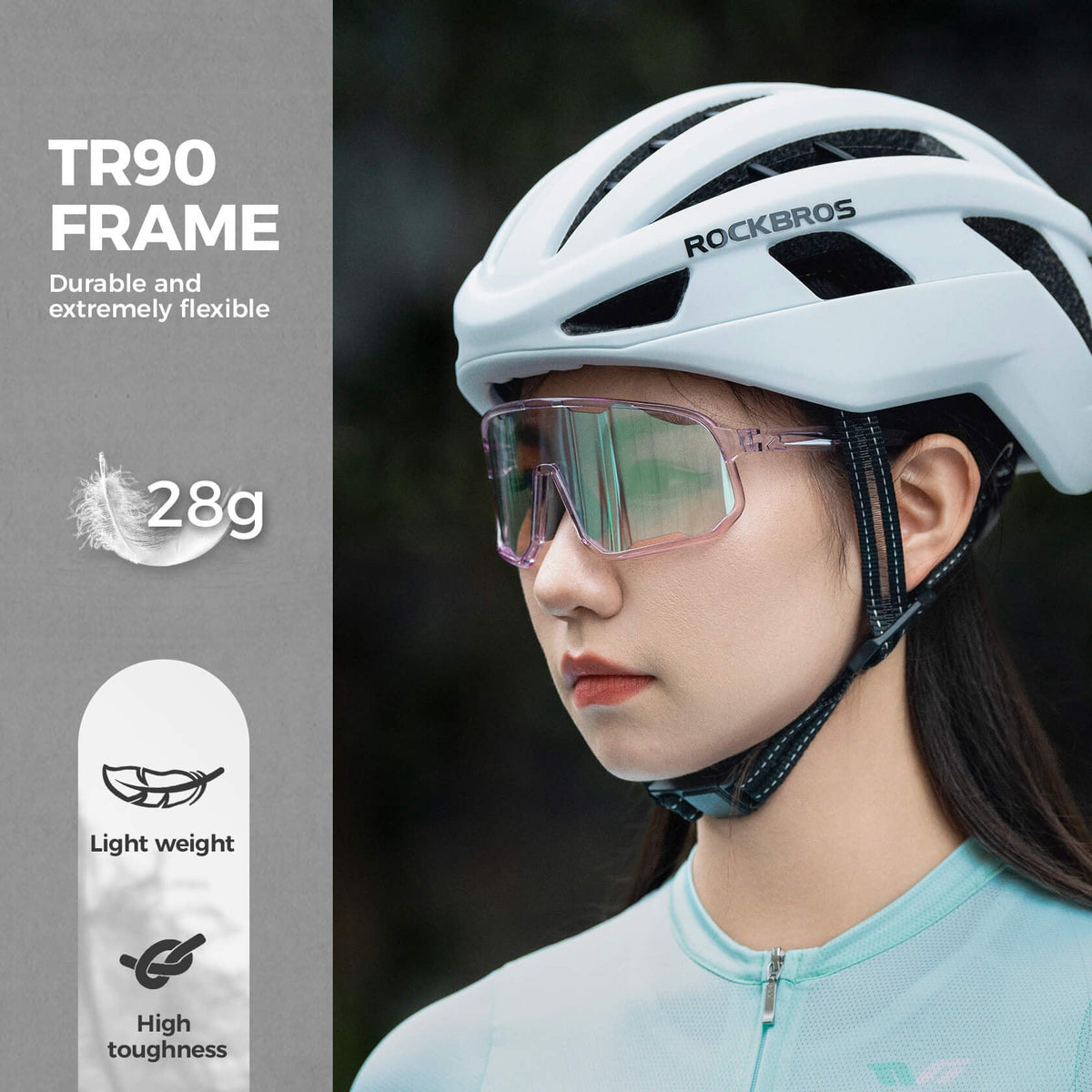ROCKBROS TR90 Cycling Glasses – Interchangeable Lenses