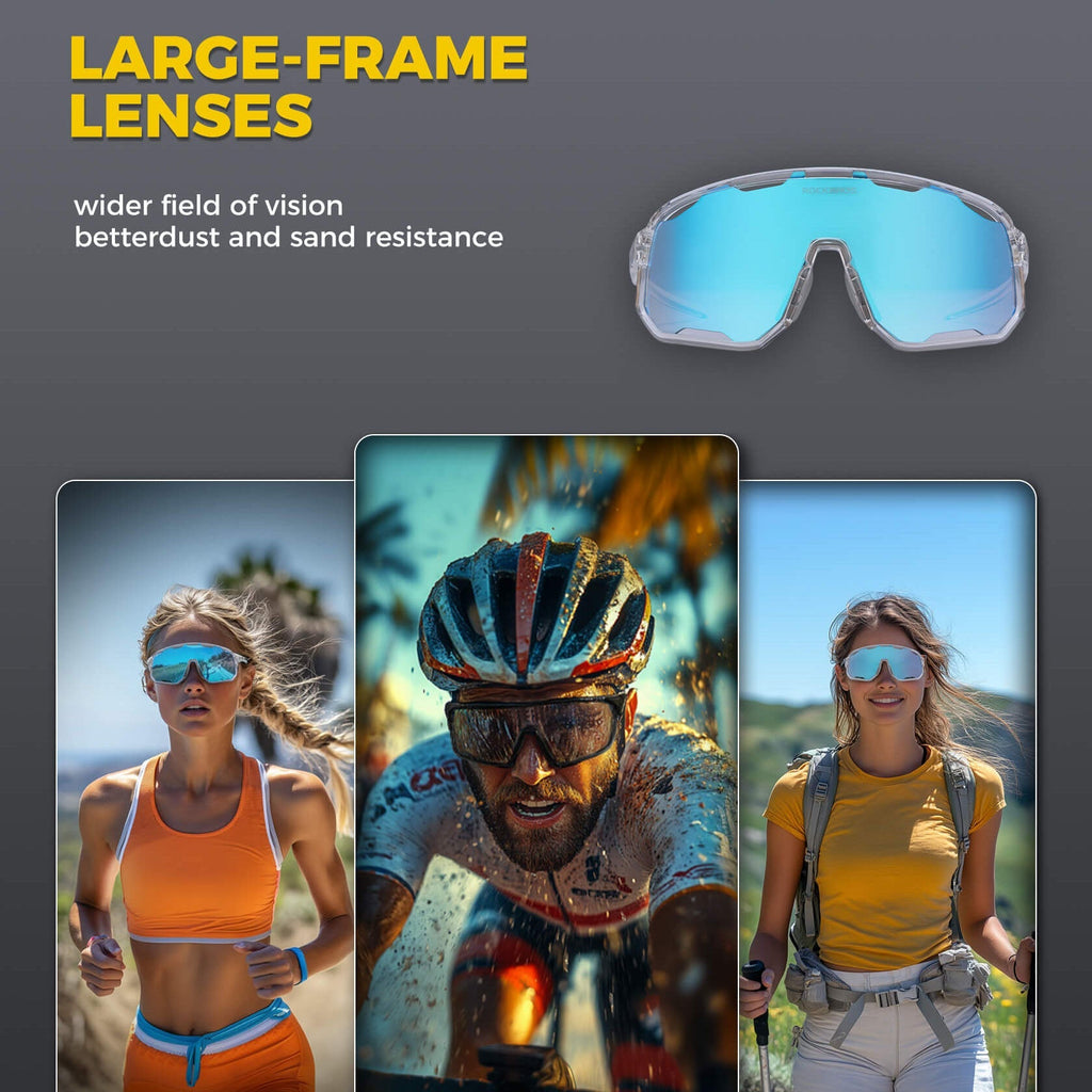 ROCKBROS TR90 Cycling Glasses – Interchangeable Lenses