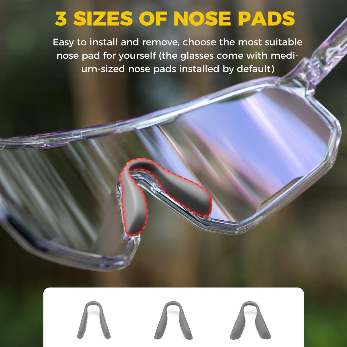 ROCKBROS TR90 Cycling Glasses – Interchangeable Lenses