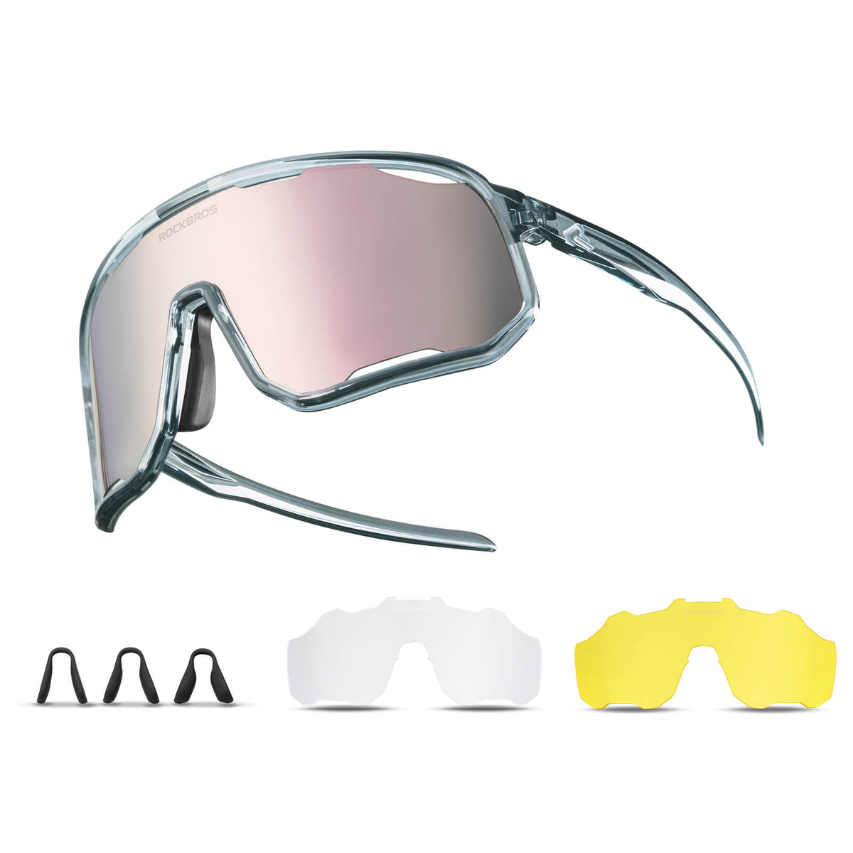 ROCKBROS TR90 Cycling Glasses – Interchangeable Lenses