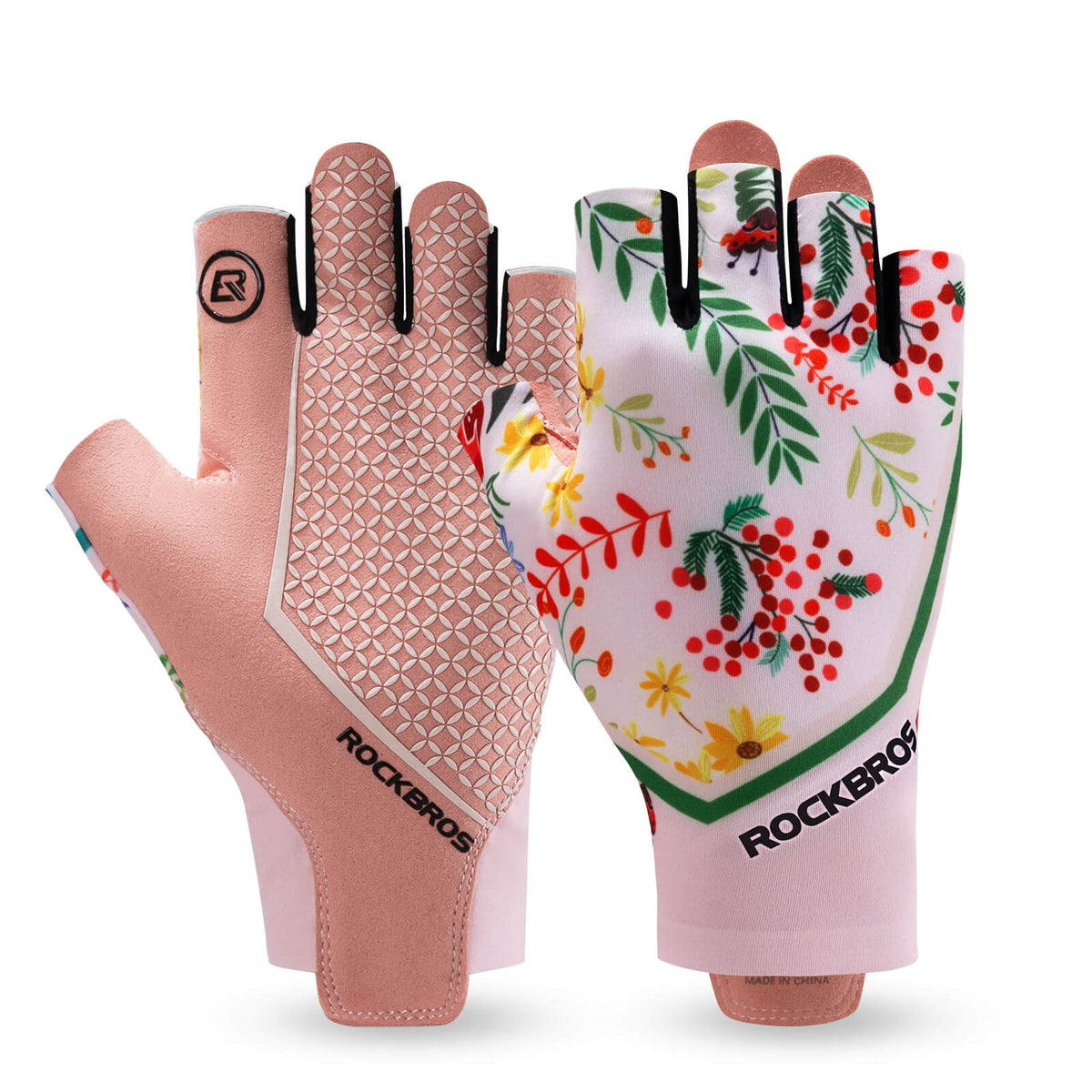 ROCKBROS Women's Summer Half-Finger Cycling Gloves