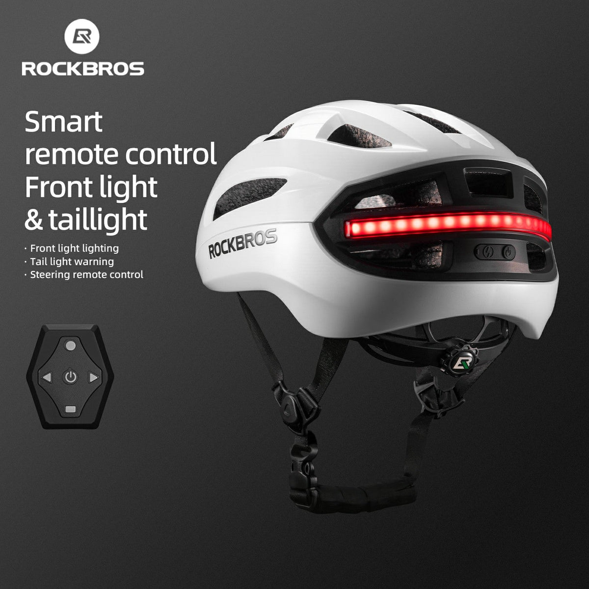 GlowGuard Smart Cycling Helmet with Remote Lights