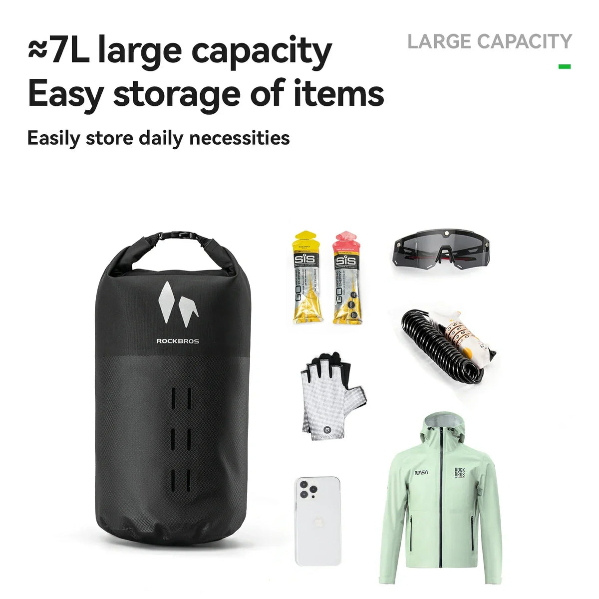 RideMate Waterproof Fork Bag – 7L