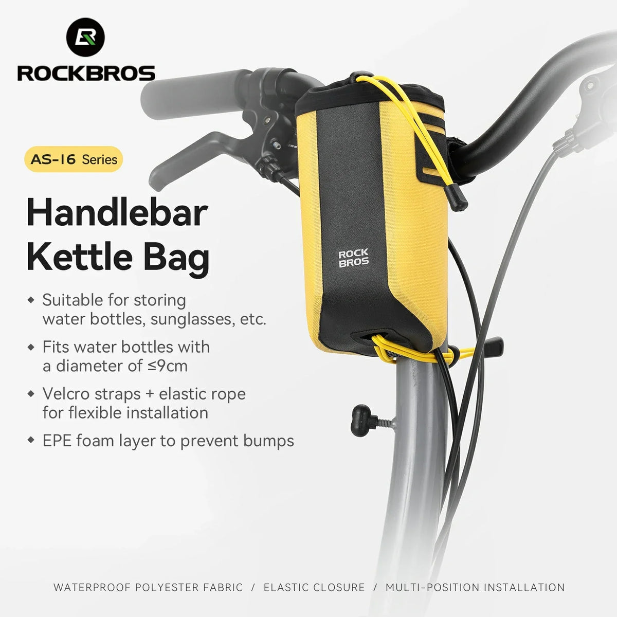 AS-162 Waterproof Handlebar Bottle Bag – 1L