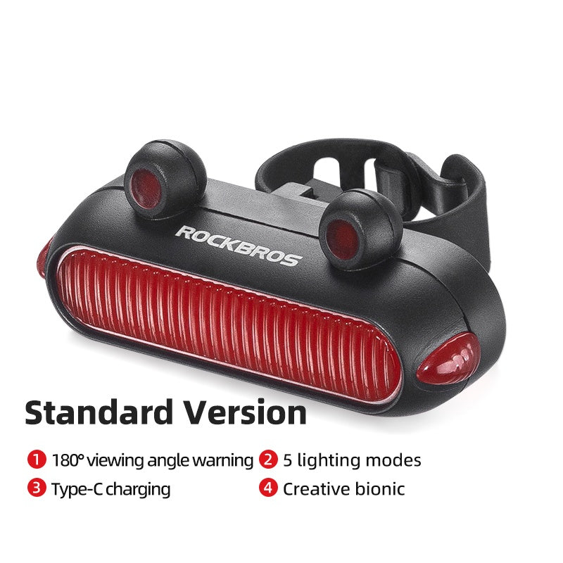 ROCKBROS Frog USB Brake-Sensing Bike Tail Light