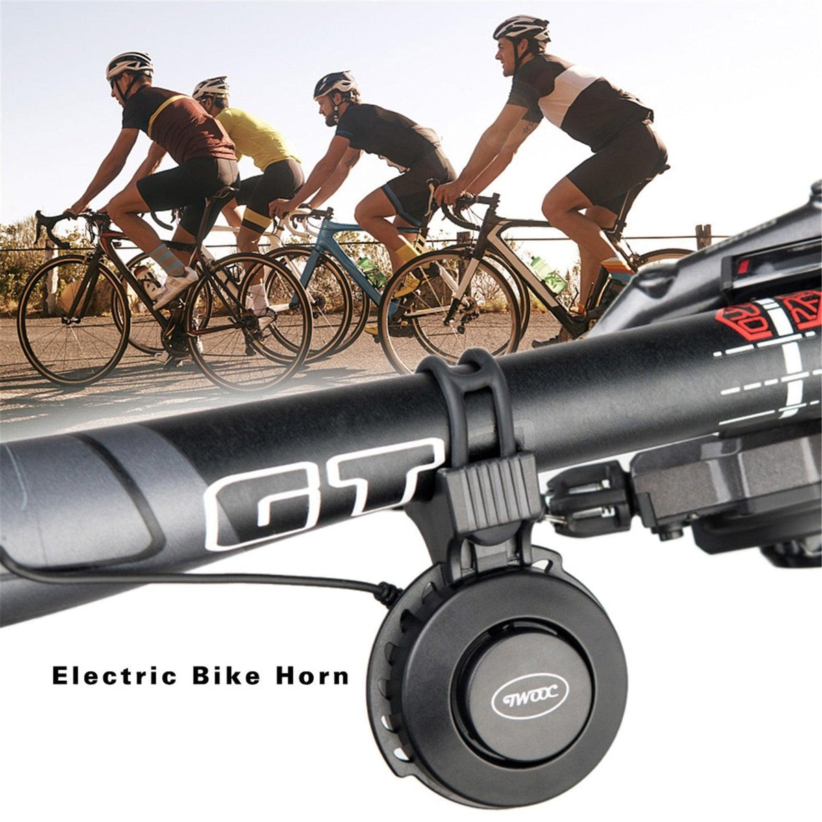 USB-Rechargeable Bike Horn with Remote Switch - view 2
