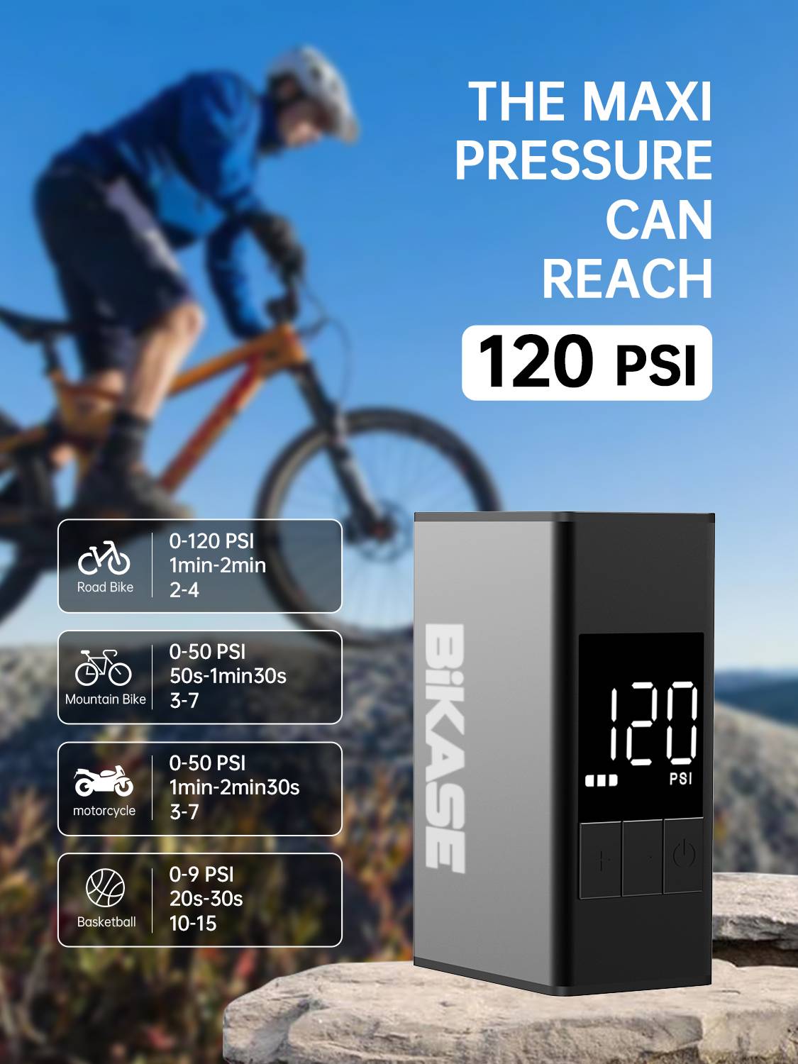 BiKASE Nano 2.0 E Pump - Portable Electric Inflator - view 3