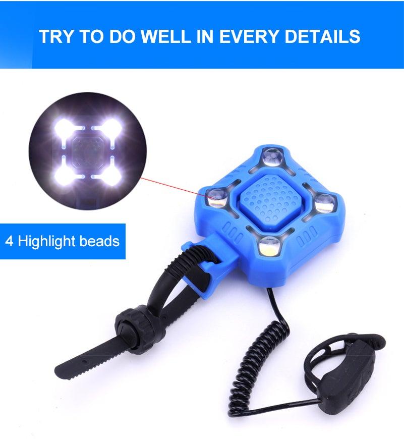 USB-Rechargeable Bike Headlight with Horn - view 16