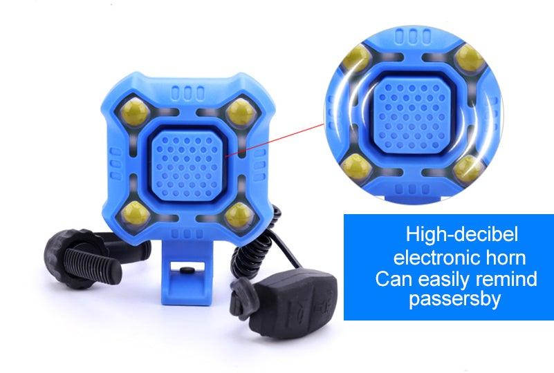 USB-Rechargeable Bike Headlight with Horn - view 9