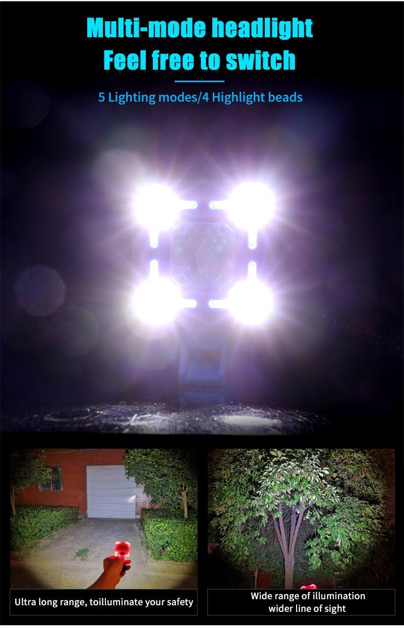 USB-Rechargeable Bike Headlight with Horn - view 23