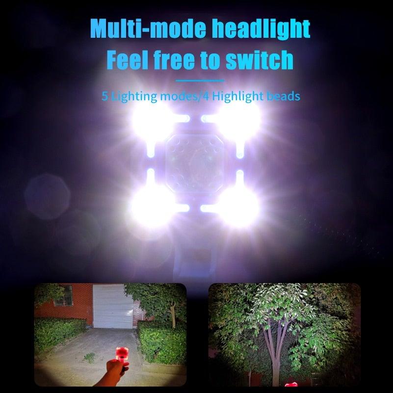 USB-Rechargeable Bike Headlight with Horn - view 6