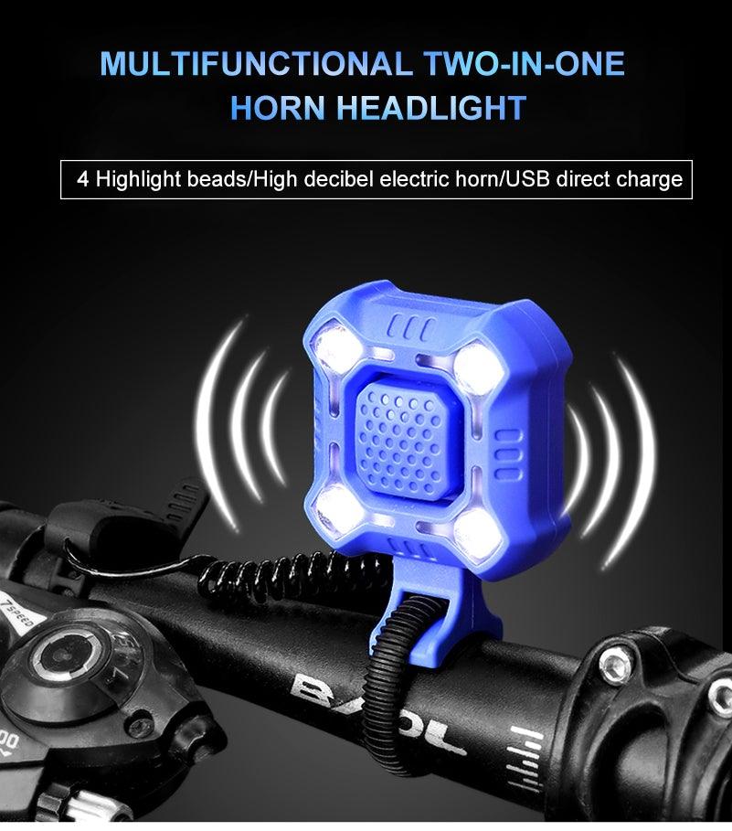 USB-Rechargeable Bike Headlight with Horn - view 18