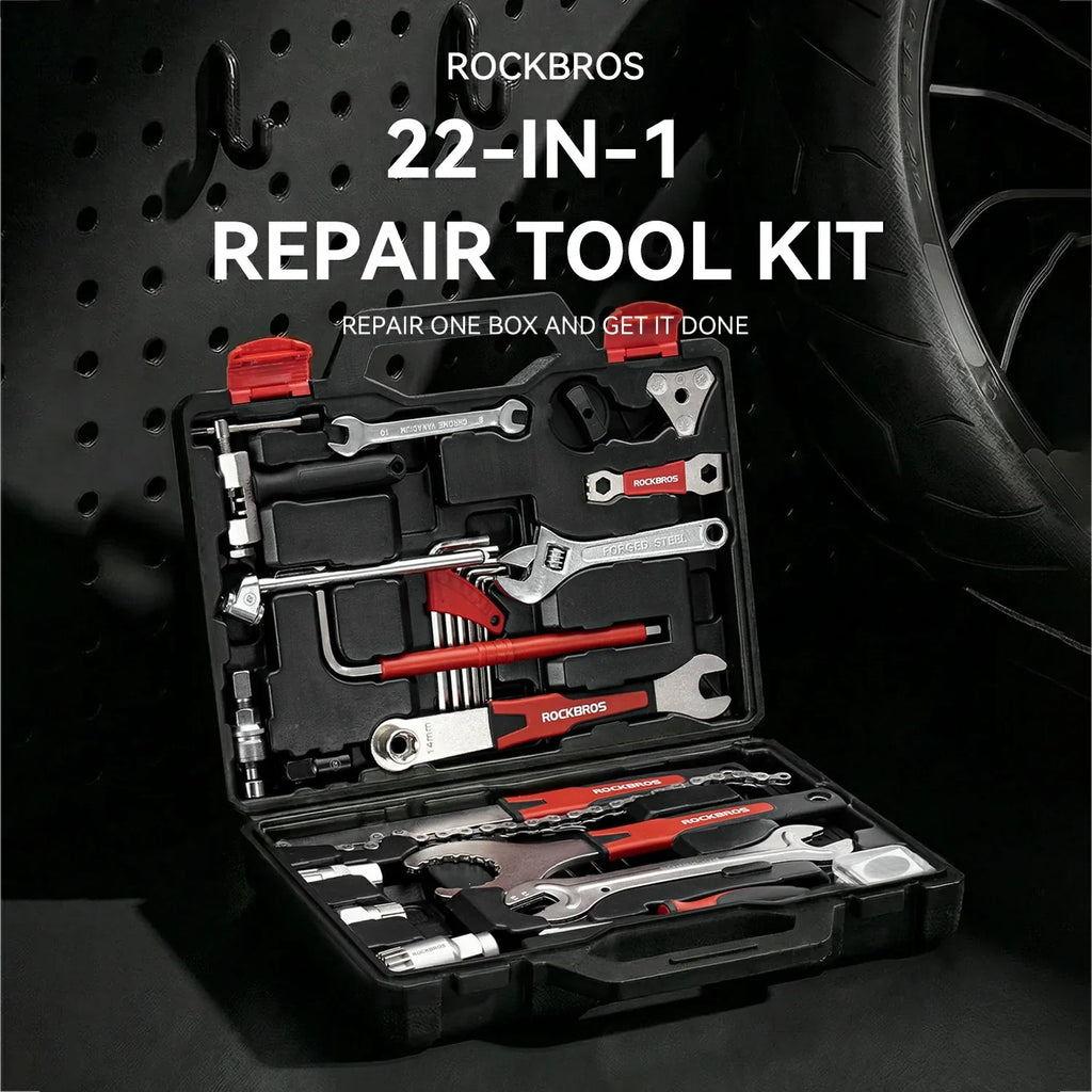 22-in-1 Bicycle Repair Tool Kit