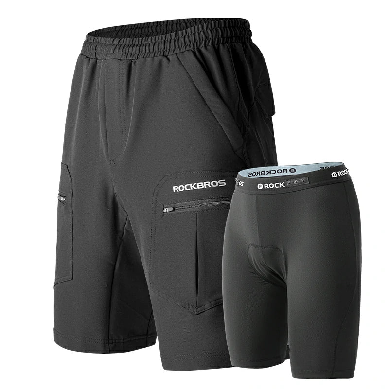2-in-1 Casual Cycling Shorts with Padded Liner