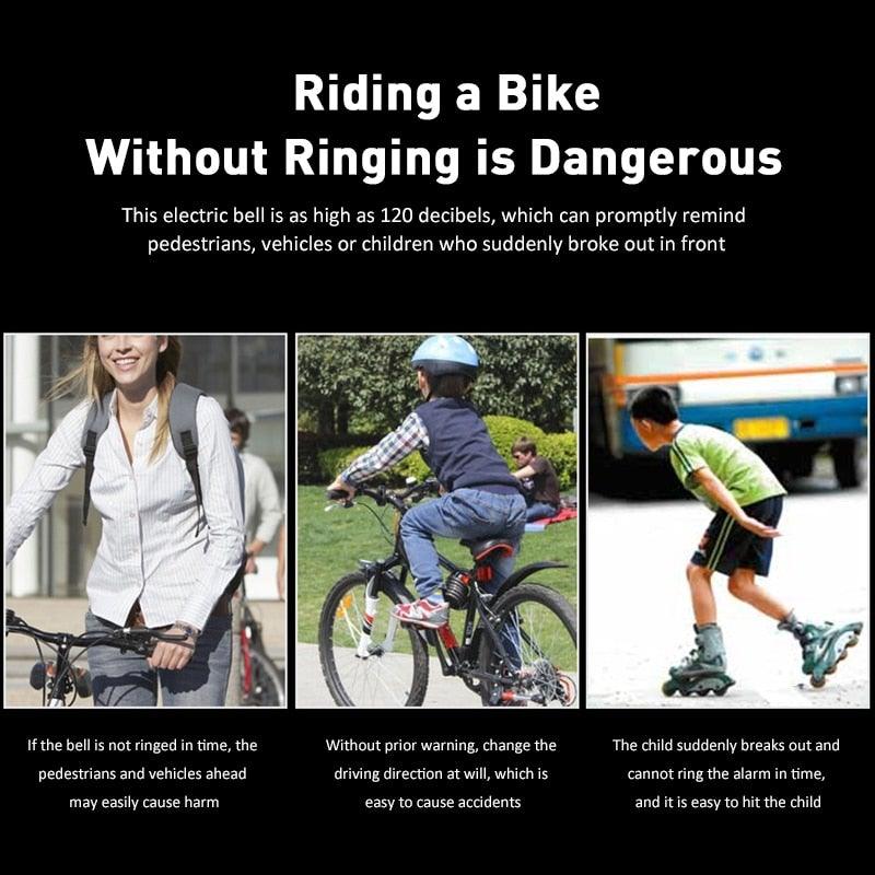 Rechargeable Bicycle Bell with 3 Sound Modes - view 5