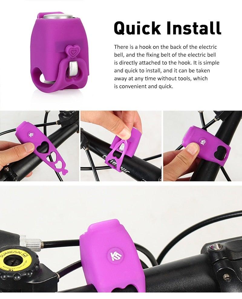 Rechargeable Bicycle Bell with 3 Sound Modes - view 11