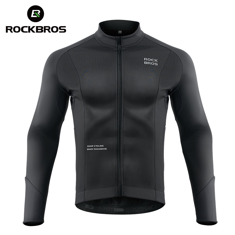 Men's Long-Sleeve Fleece Cycling Jersey
