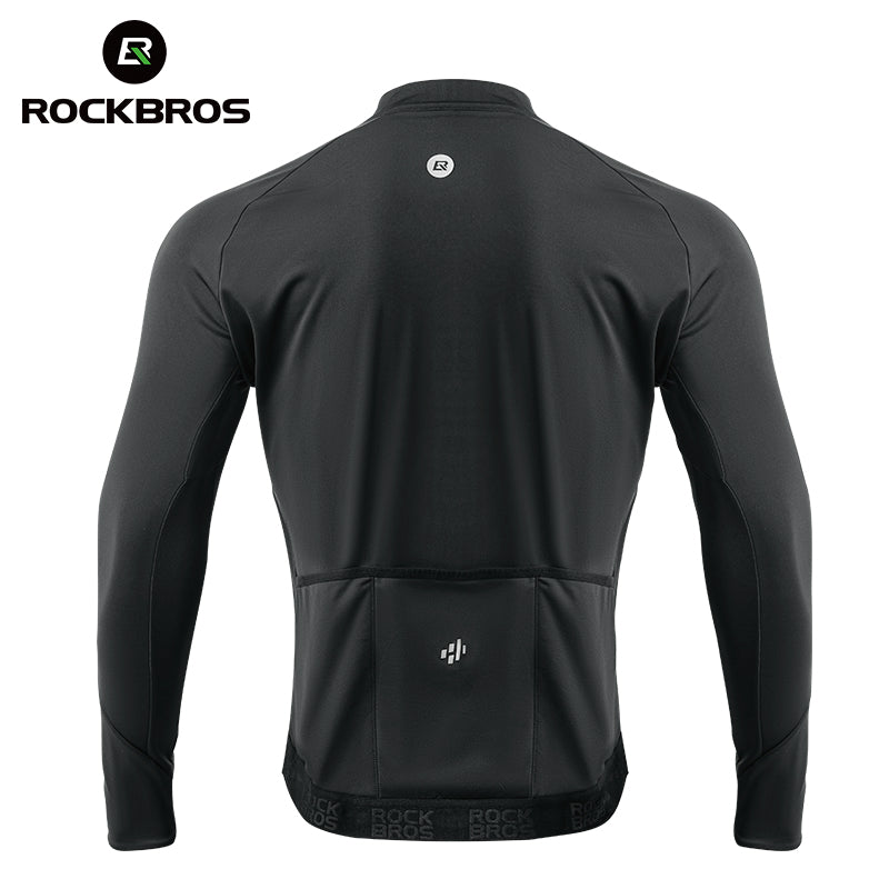 Men's Long-Sleeve Fleece Cycling Jersey