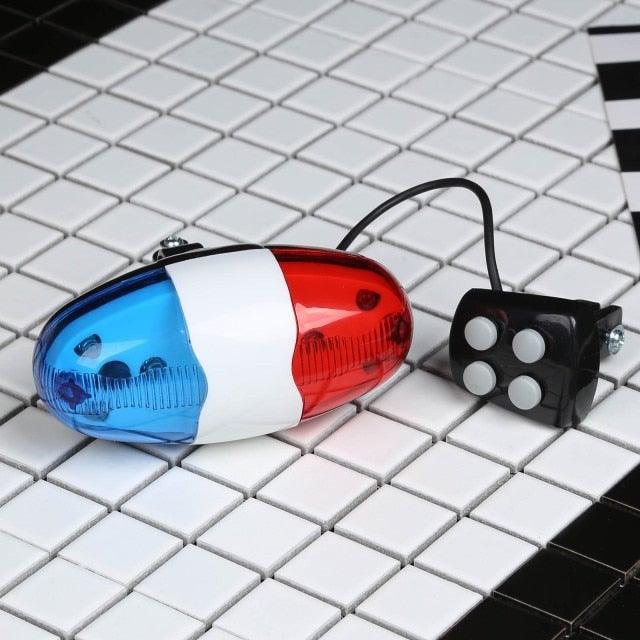 Bicycle Siren Horn with Red and Blue LED Lights - view 2