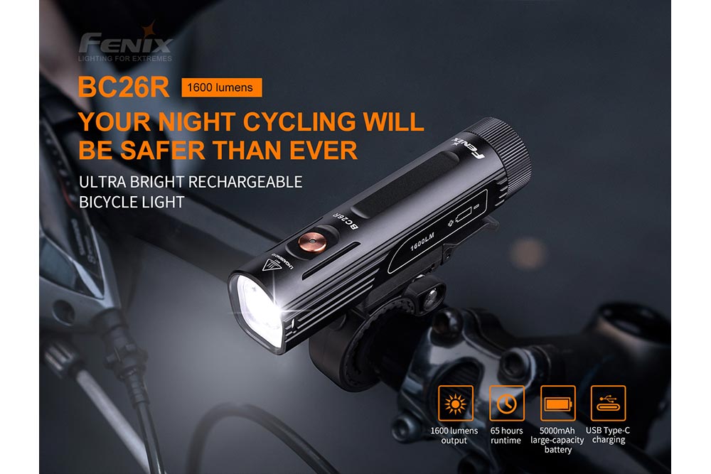 Fenix BC26R LED Bike Light - view 3