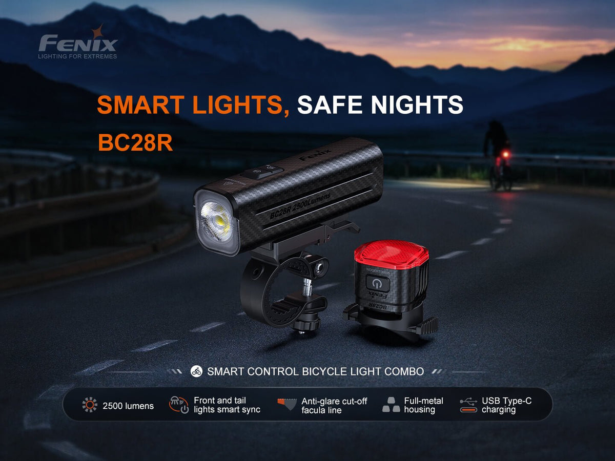 Fenix BC28R Smart Head & Tail Bike Light Combo - view 3