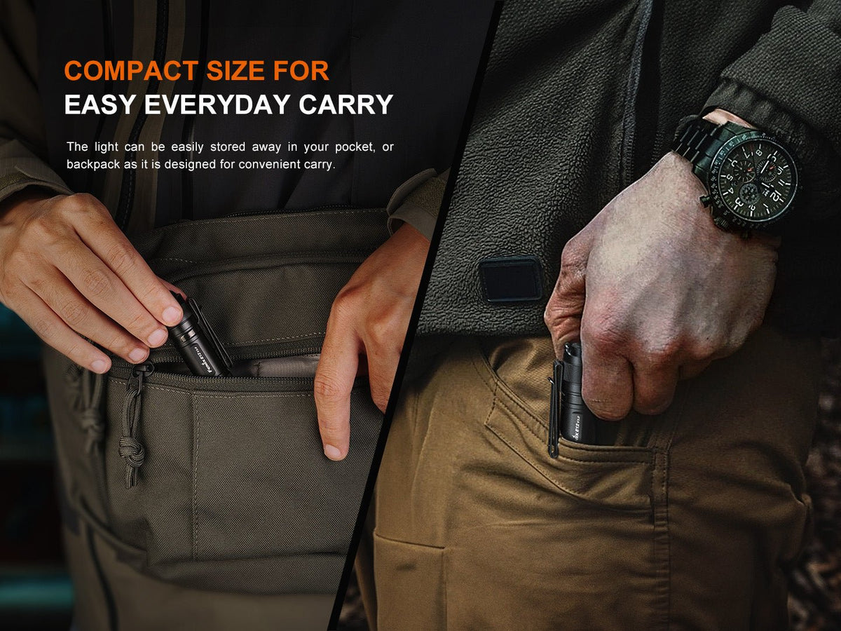 Fenix E12 V3 Pocket EDC AA Flashlight - view 2
