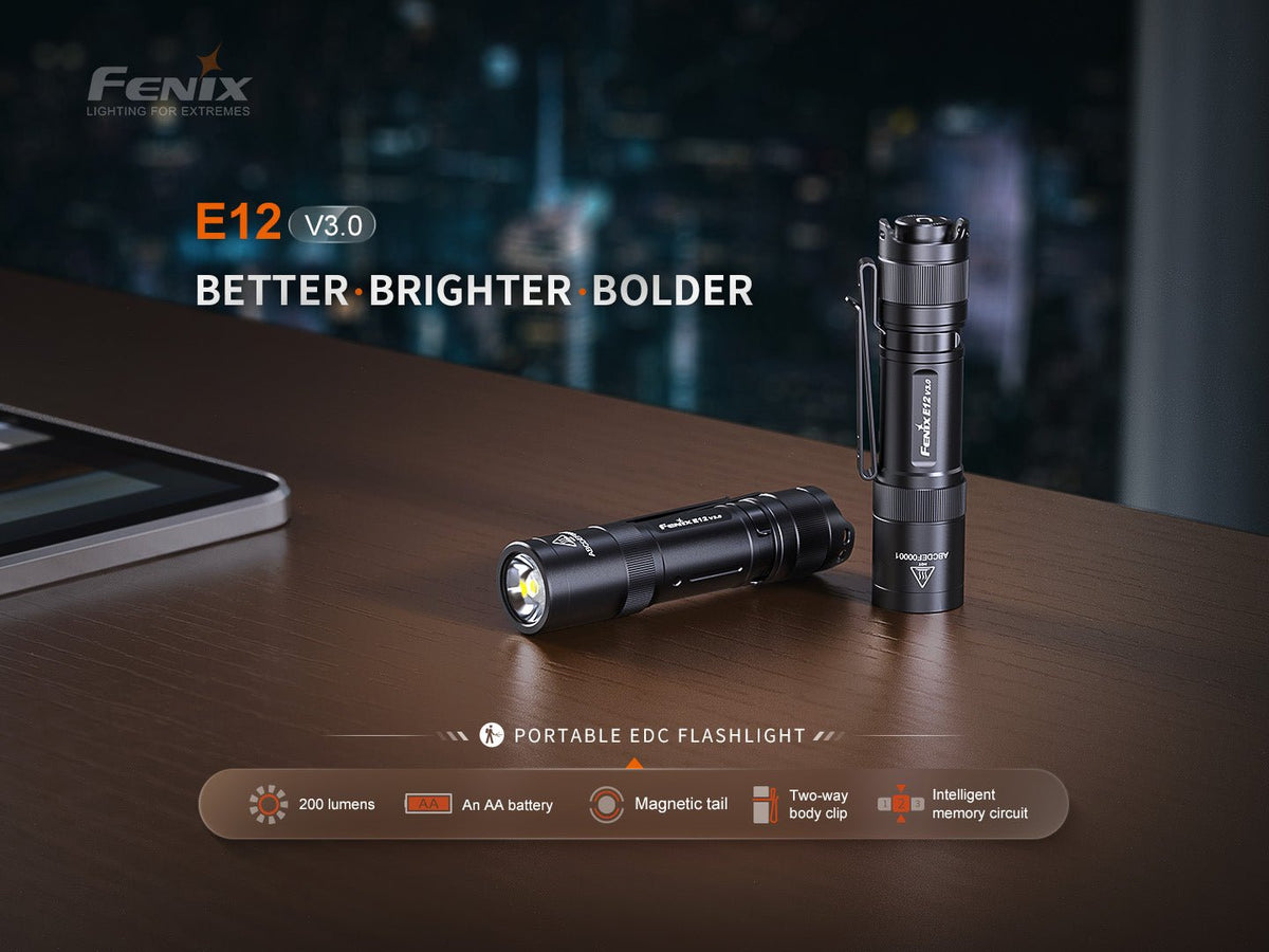Fenix E12 V3 Pocket EDC AA Flashlight - view 3