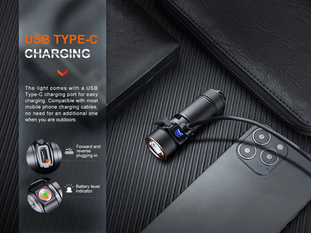 Fenix E18R V2 Rechargeable LED Flashlight - view 5