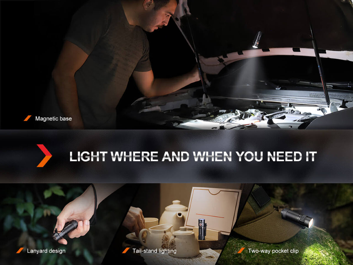 Fenix E18R V2 Rechargeable LED Flashlight - view 4