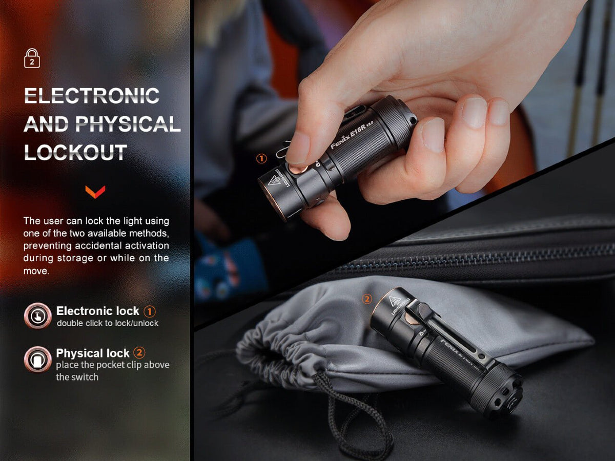 Fenix E18R V2 Rechargeable LED Flashlight - view 2