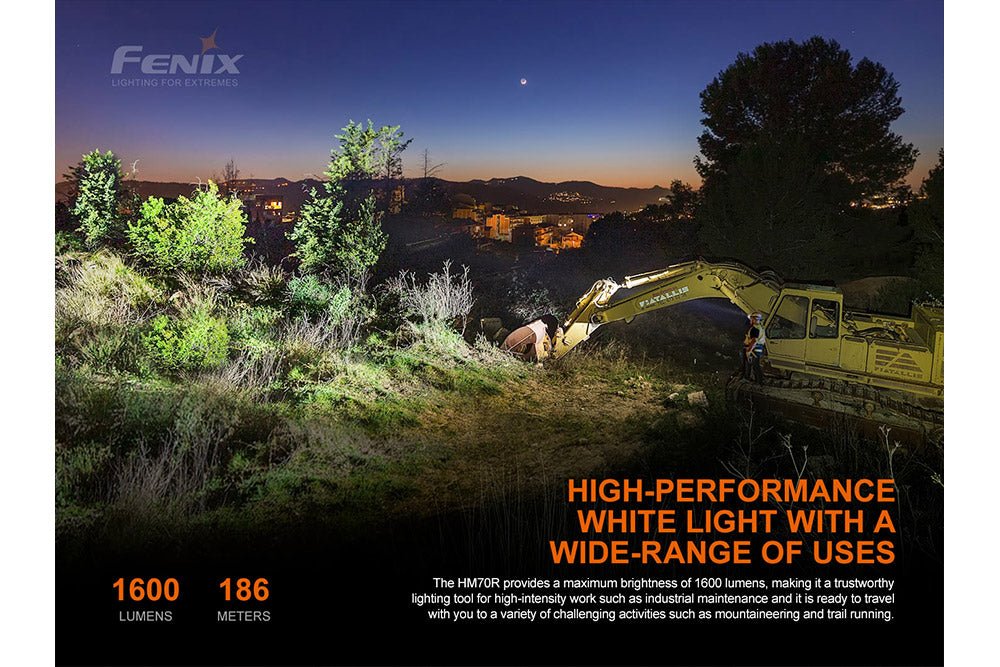 Fenix HM70R Rechargeable LED Headlamp - 1600 Lumens - view 5
