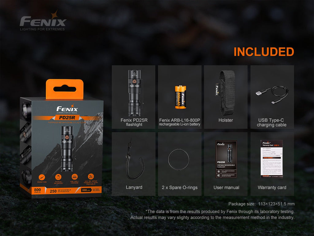 Fenix PD25R Rechargeable LED Flashlight - view 14