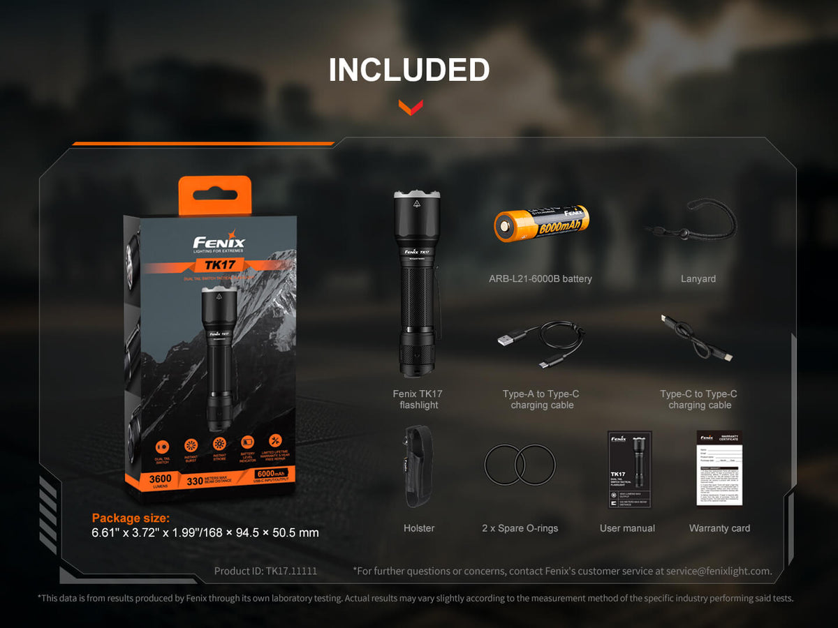 Fenix TK17 Dual Switch Tactical Flashlight - view 17