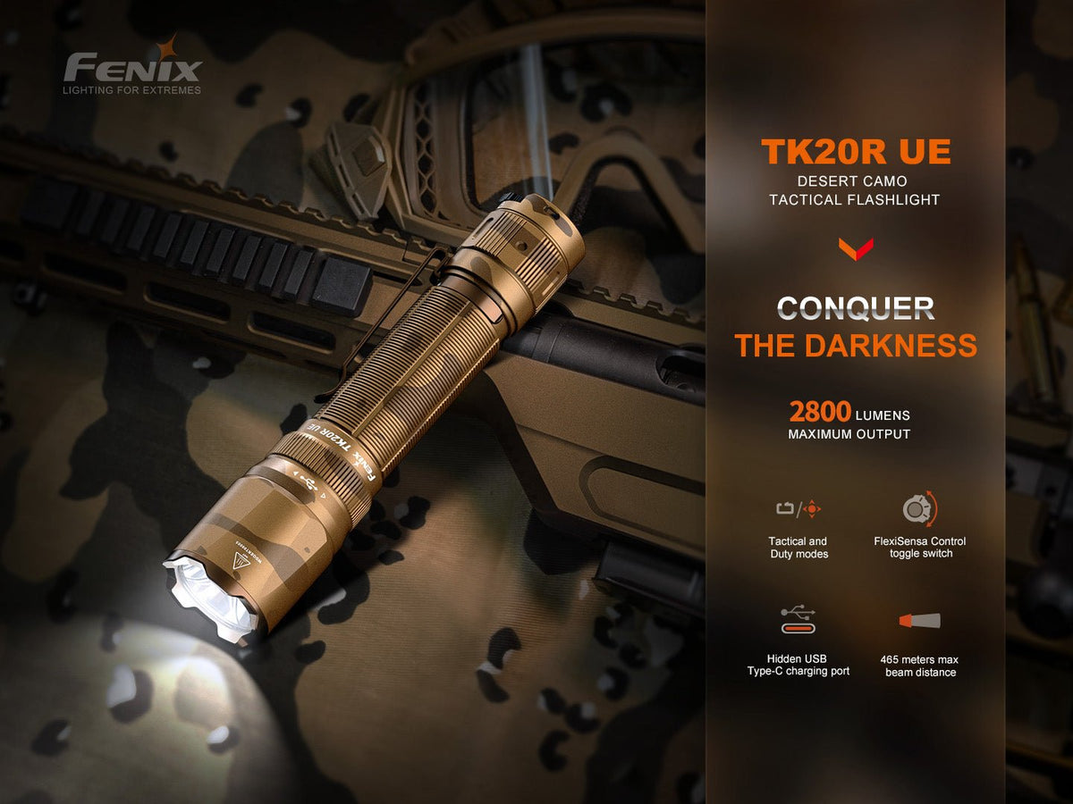 Fenix TK20R UE Tactical LED Flashlight - 2800 Lumens - view 3