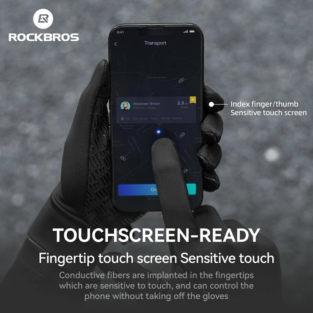 ROCKBROS Graphene Winter Cycling Gloves