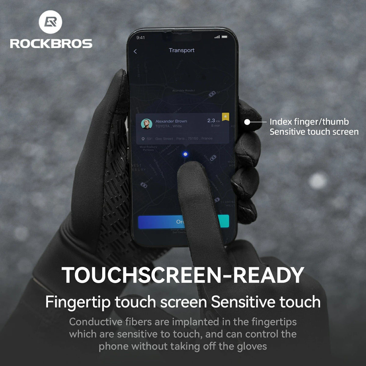 ROCKBROS Graphene Winter Cycling Gloves