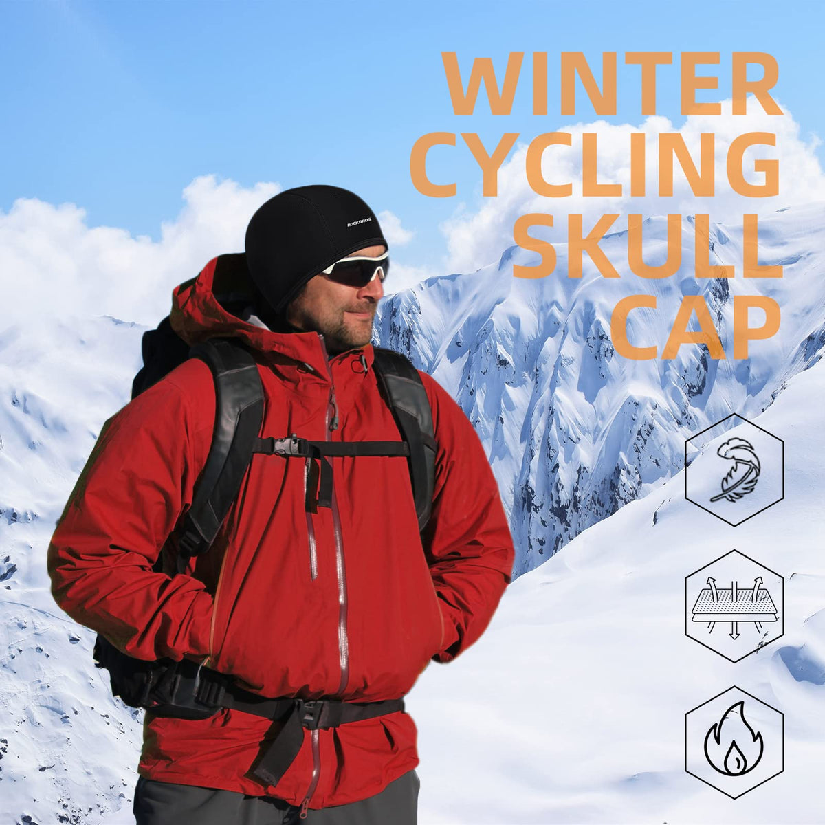 Men's Thermal Cycling Skull Cap