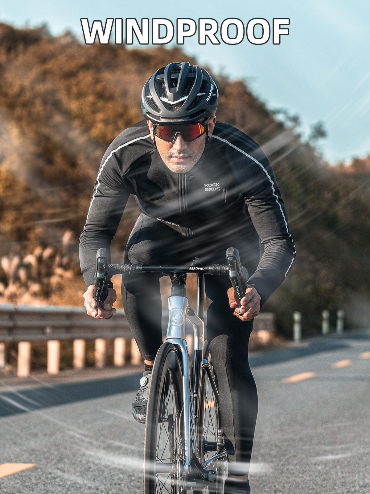 ROCKBROS Men's Thermal Softshell Cycling Jacket