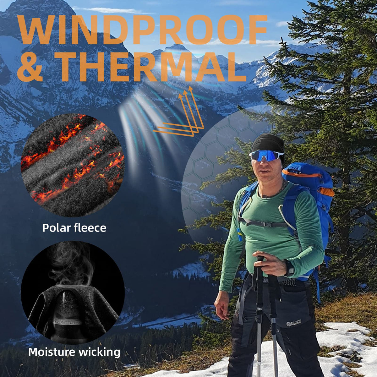 Men's Thermal Cycling Skull Cap