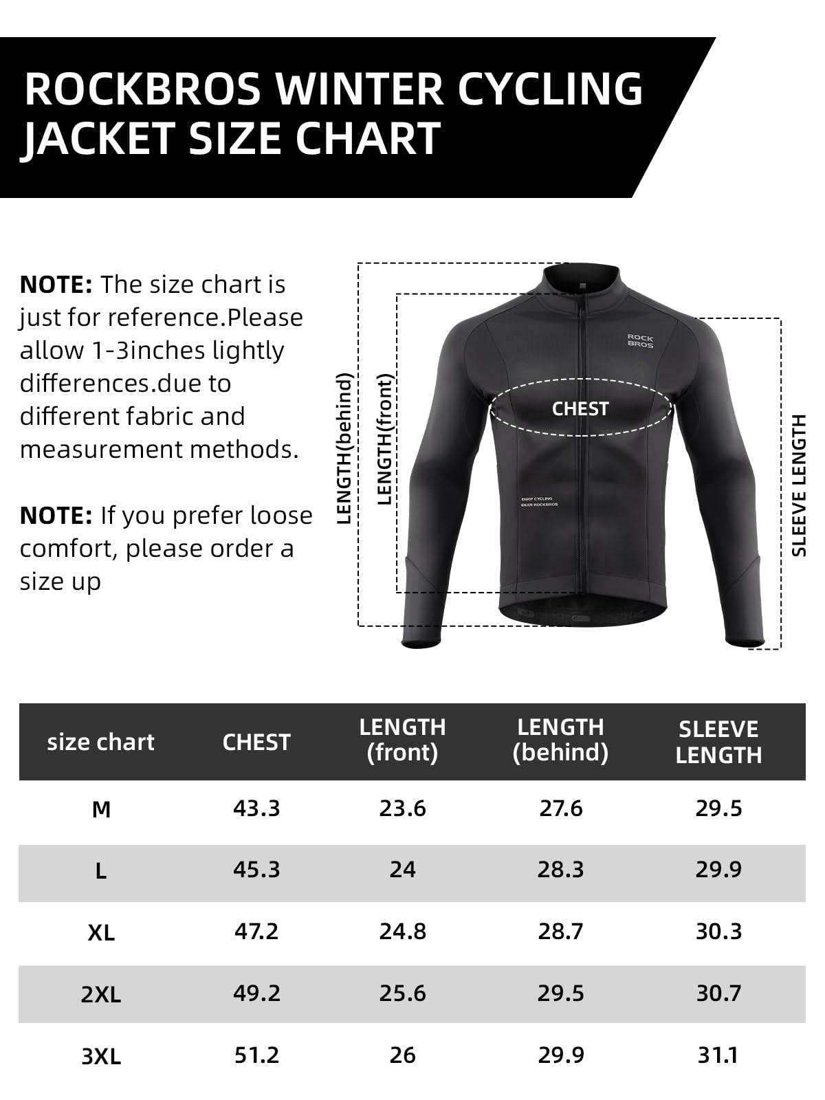ROCKBROS Men's Thermal Softshell Cycling Jacket